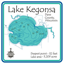 Lake Kegonsa Fishing Map Kegonsa | Lakehouse Lifestyle