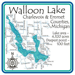 Walloon Lake Fishing Map Walloon | Lakehouse Lifestyle