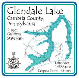 Glendale Lake Fishing Map Glendale | Lakehouse Lifestyle