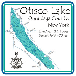 Otisco Lake Fishing Map Otisco | Lakehouse Lifestyle