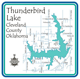 lake thunderbird camping map