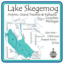 Lake Skegemog Fishing Map Skegemog | Lakehouse Lifestyle