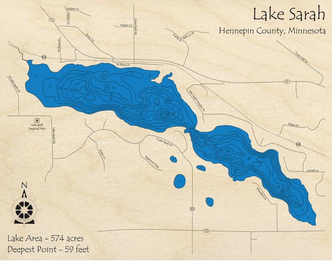 Lake Sarah Mn Map at Vickie Mapp blog