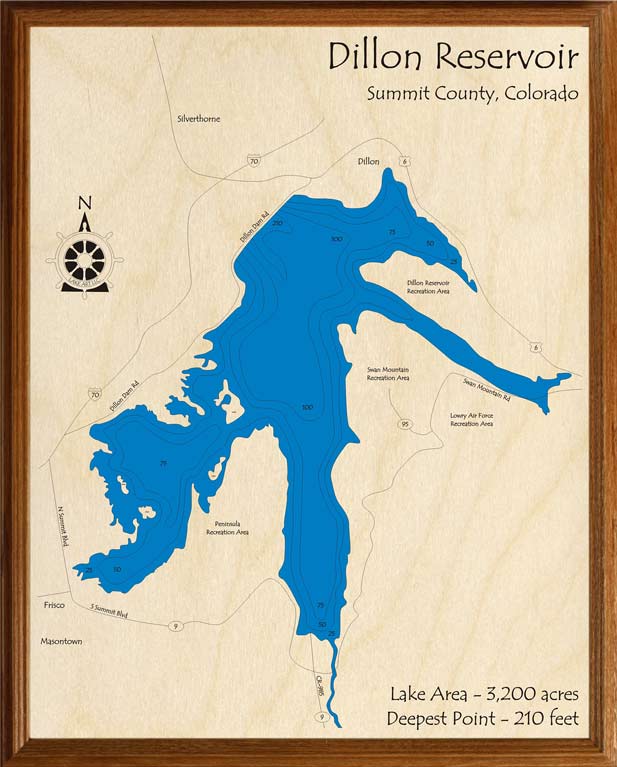 Dillon Lake Fishing Map Dillon Reservoir | Lakehouse Lifestyle