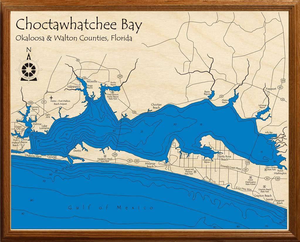 FL Choctawhatchee Bay Okaloosa, Walton PROOF 