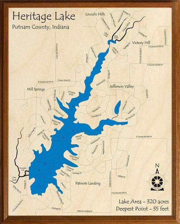 Heritage Lake Indiana Map 