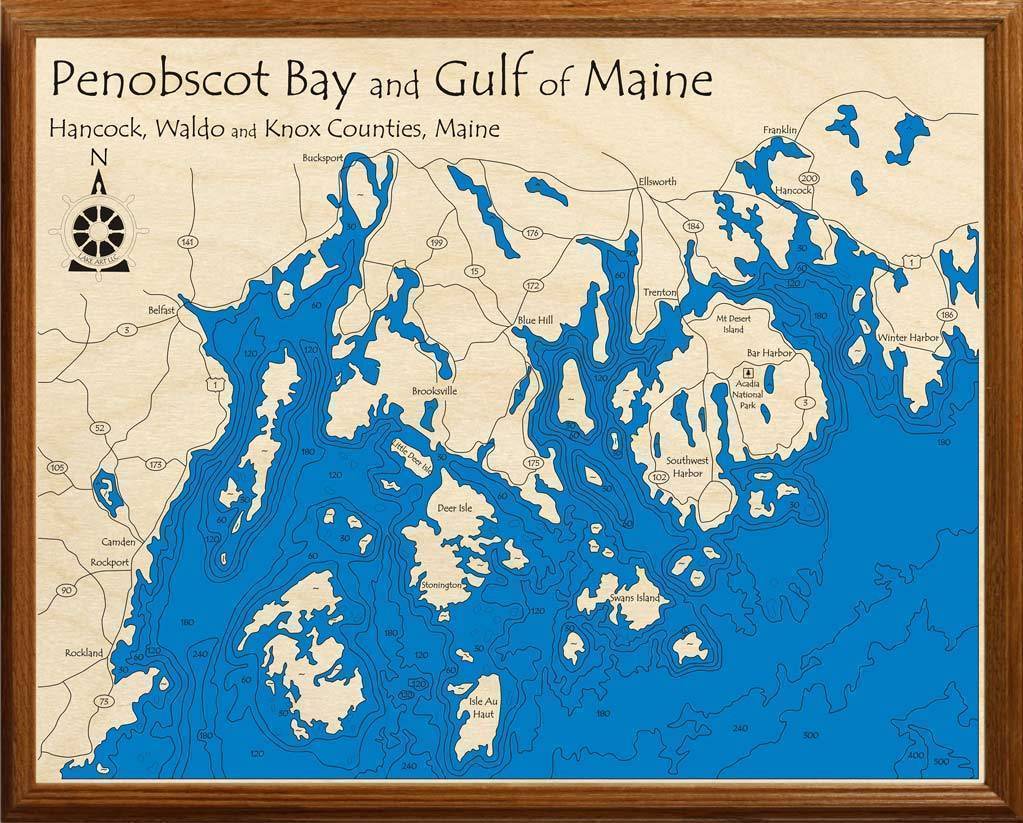 Penobscot Bay (With Gulf of Maine) Lakehouse Lifestyle