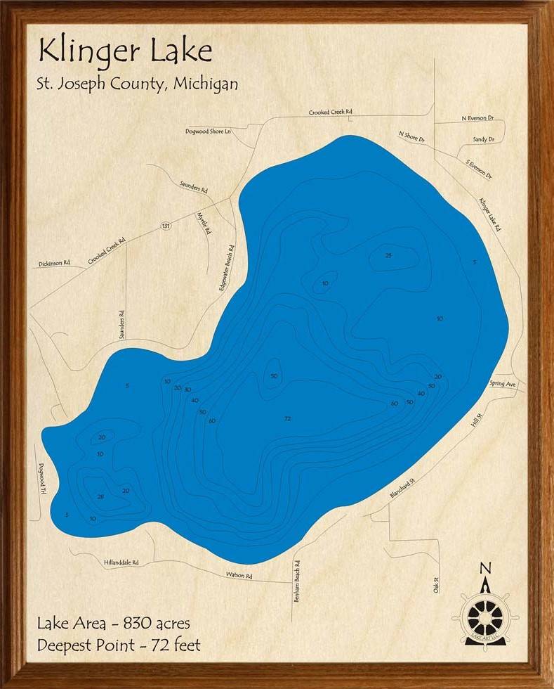 Klinger Lake Michigan Map Klinger Lake | Lakehouse Lifestyle