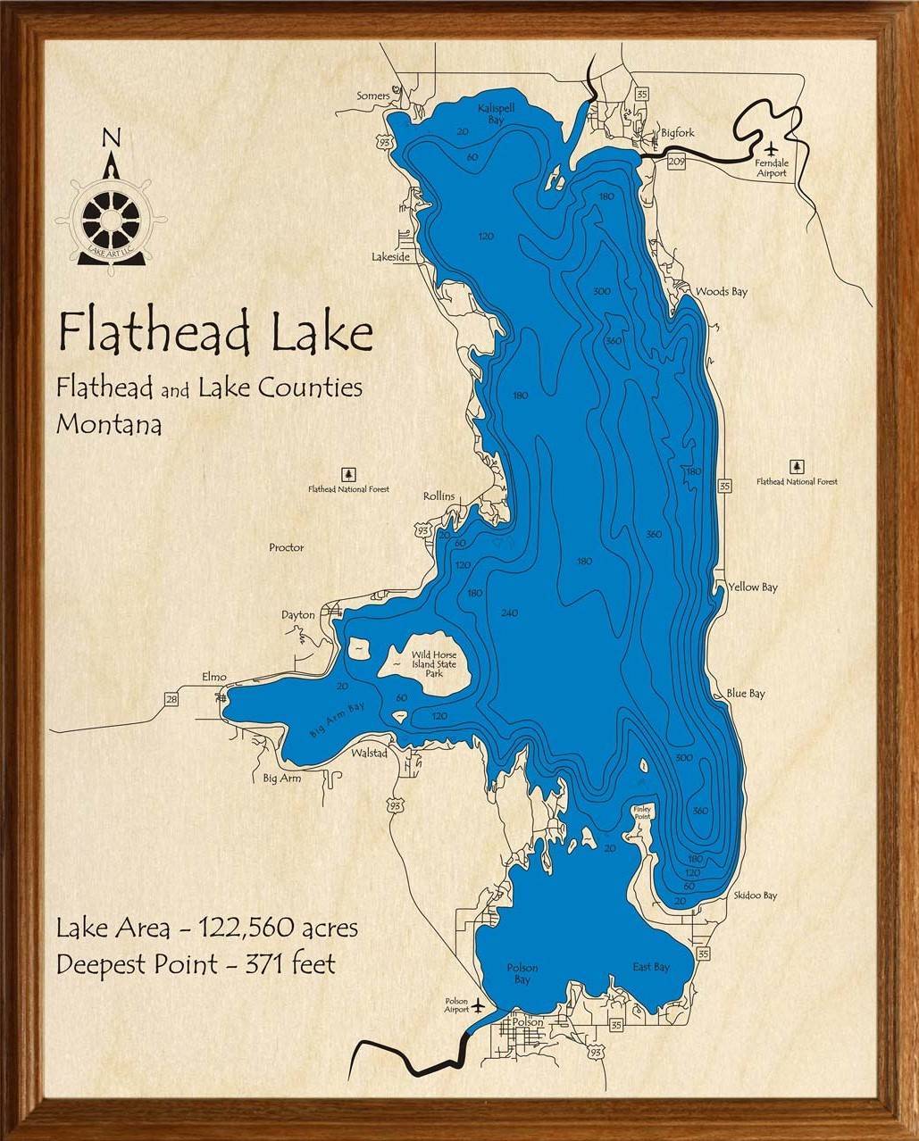 MT Flathead Flathead, Lake  PROOF 