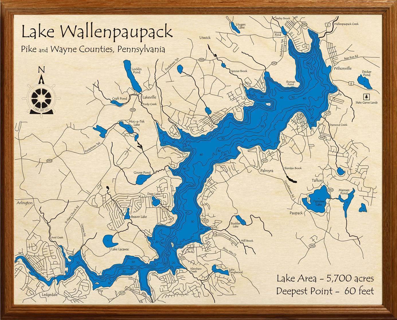 Lake Wallenpaupack Depth Map Boston Massachusetts On A Map | My XXX Hot ...