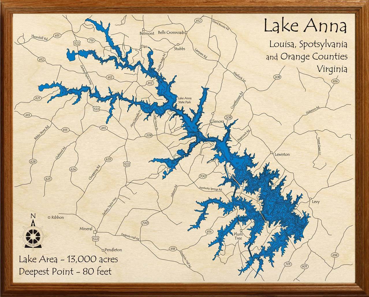 Lake Anna - VA Anna Louisa, Spotsylvania, Orange PROOF