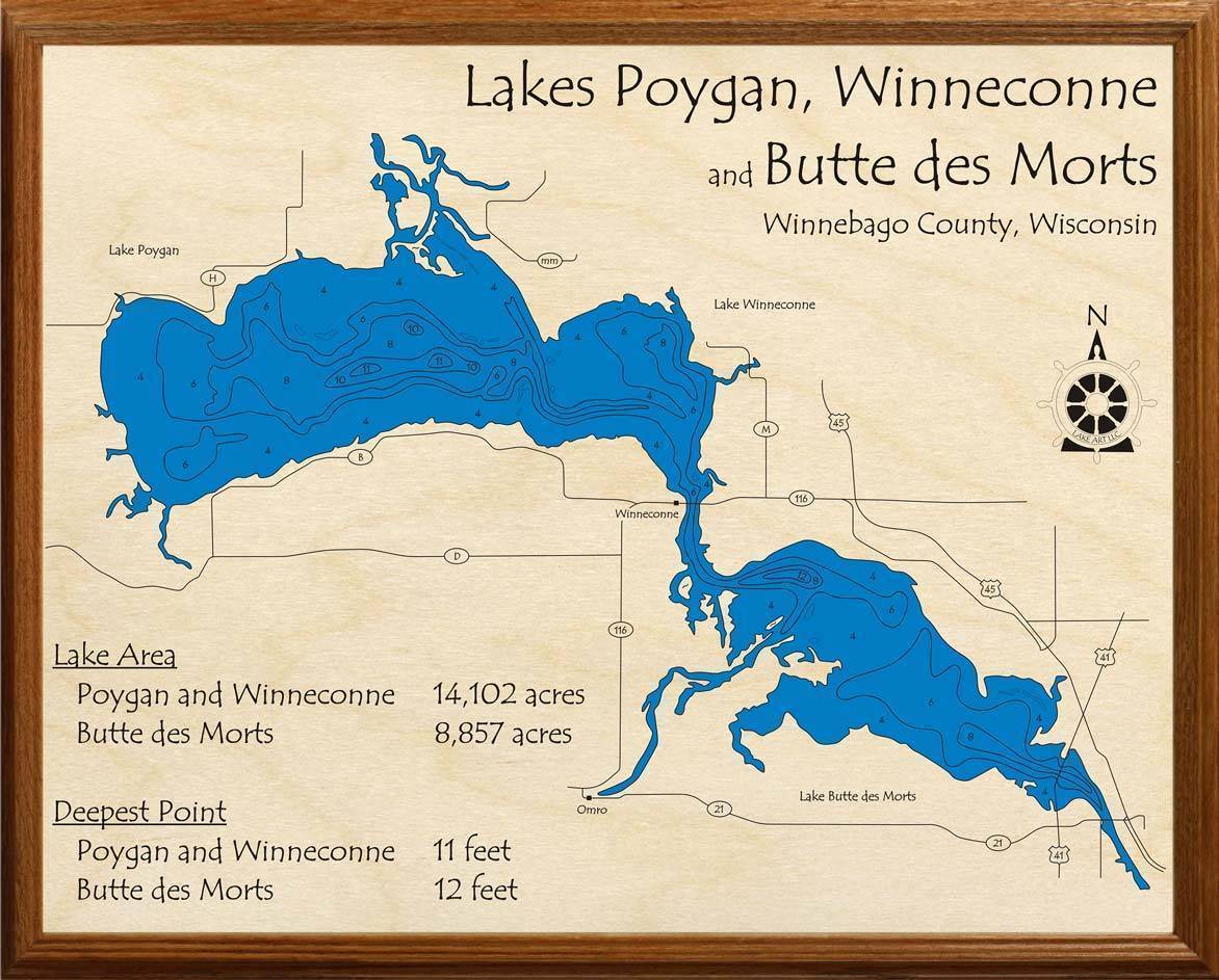 Lake Poygan (With Lake Winneconne and Butte des Mo  Lakehouse Lifestyle