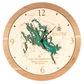 Lake Map Clock