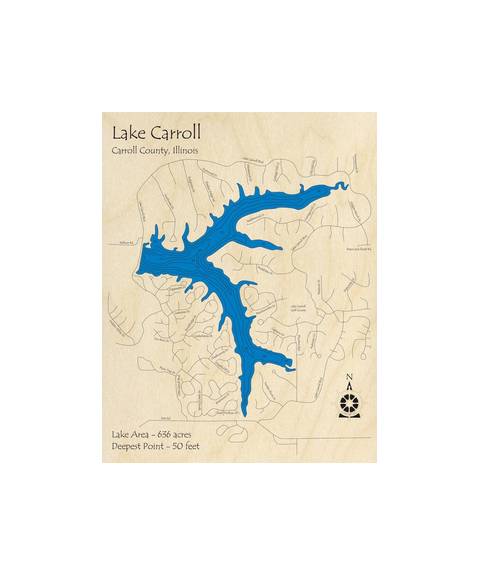 Lake Carrol Map